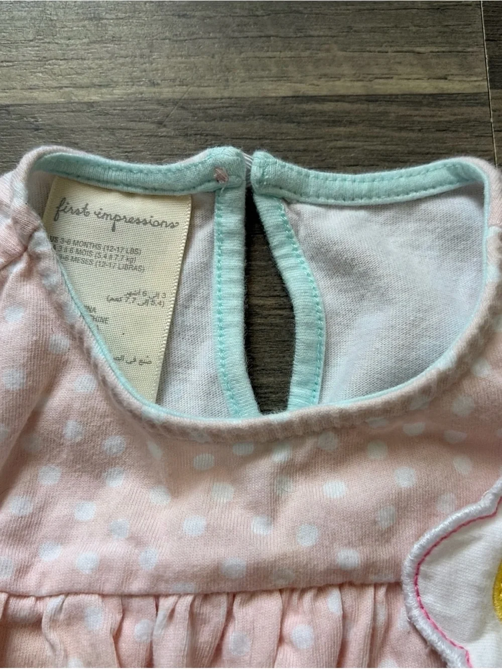 First Impressions Pink Polka Dot Ladybug One-Piece Bodysuit‎